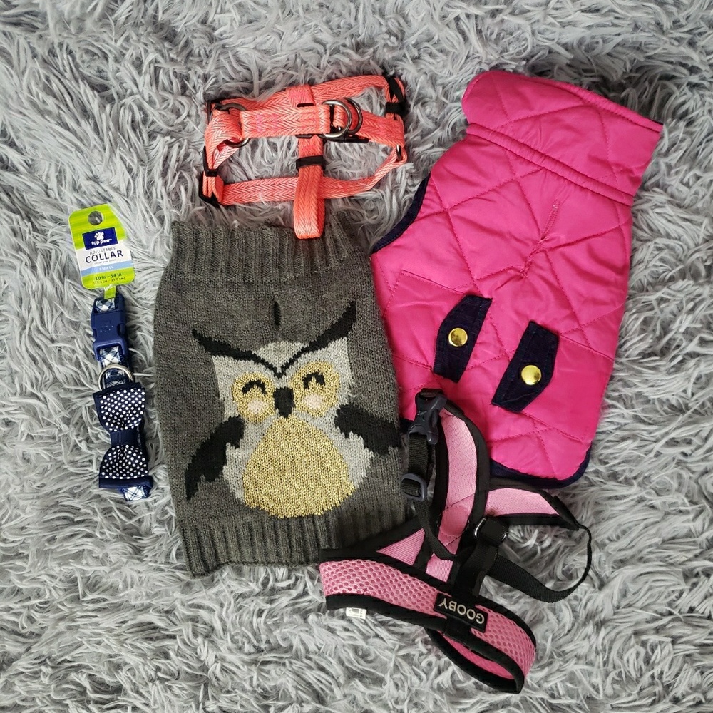 PET | XS Female Dog Clothing+Harness Bundle!